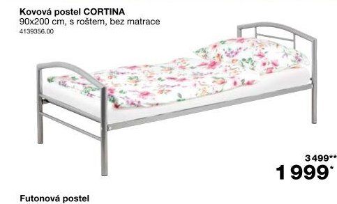 Kovová postel CORTINA