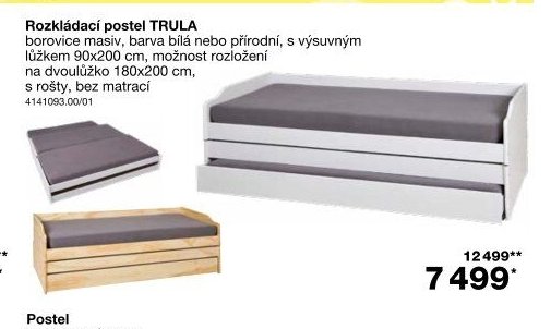 Rozkládací postel TRULA