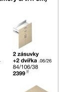 2 zásuvky +2 dvířka .06/.26
