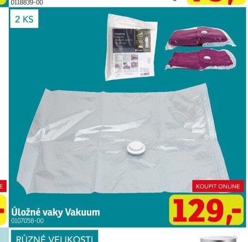 Úložné vaky Vakuum