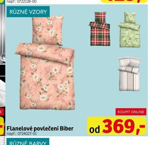 Flanelové povlečení Biber