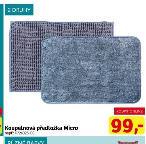 Koupelová předložka Micro