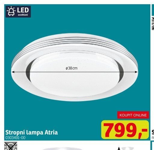 Stropní lampa Atria