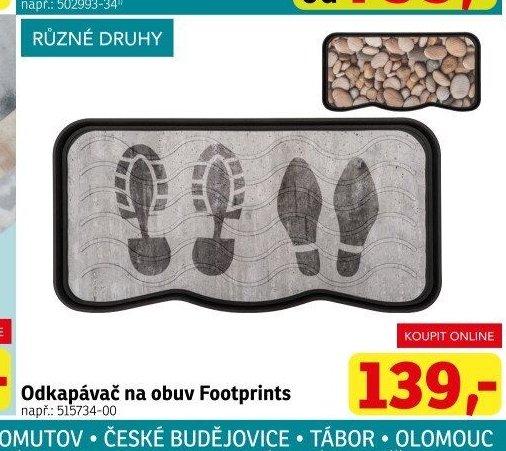 Odkapávač na obuv Footprints