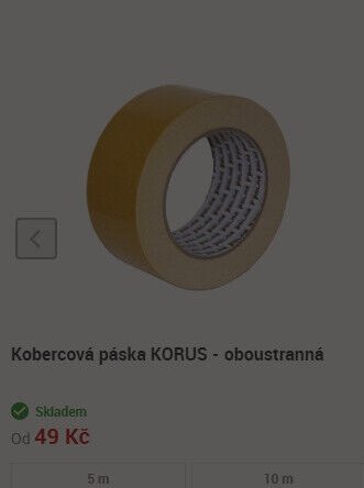 Kobercová páska KORUS - oboustranná