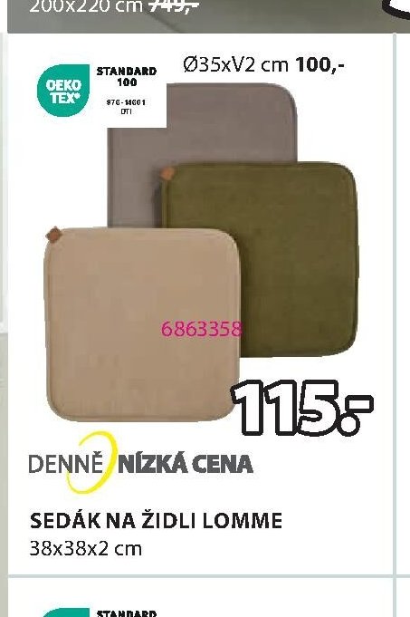 SEDÁK NA ŽIDLI LOMME