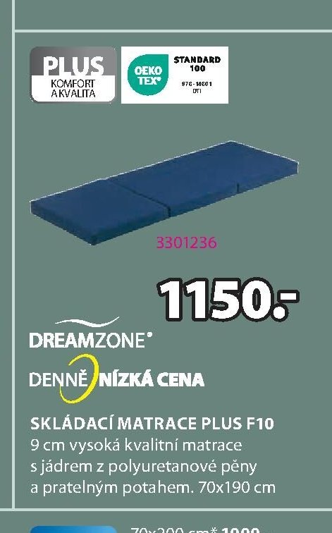 Skládací matrace PLUS F10