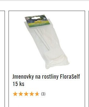 Jmenovky na rostliny FloraSelf 15 ks