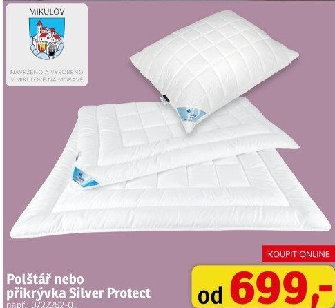 Polštář nebo přikrývka Silver Protect