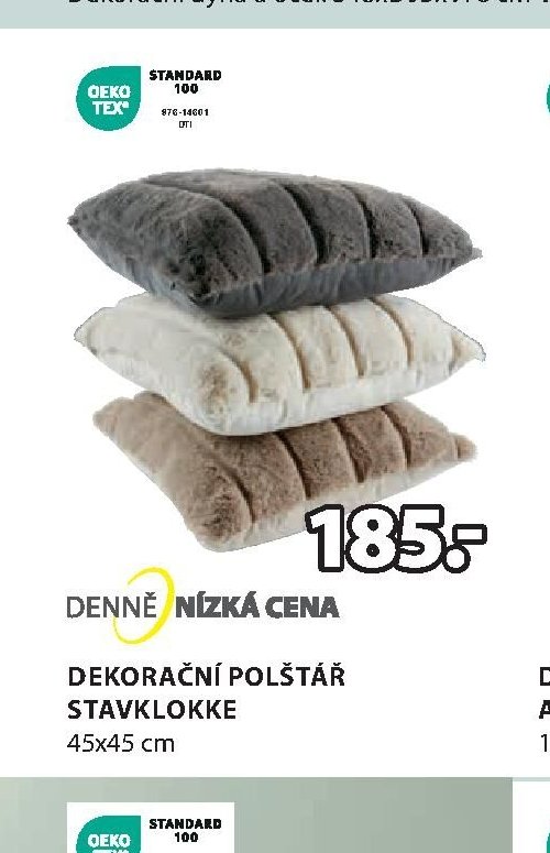 DEKORAČNÍ POLŠTÁŘ STAVKLOKKE