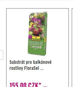 Substrát pro balkónové rostliny FloraSel