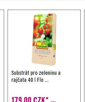 Substrát pro zeleninu a rajčata 40 l Flo...