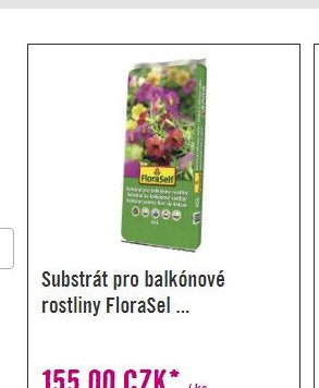 Substrát pro balkónové rostliny FloraSel