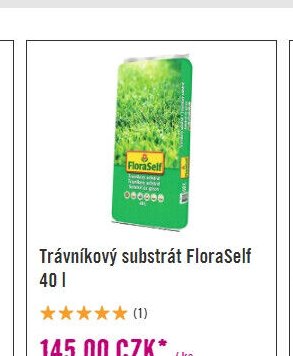 Trávníkový substrát FloraSelf 40 l