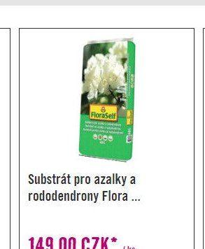 Substrát pro azalky a rododendrony Flora