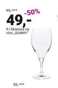 Sklenice na víno SUNNY