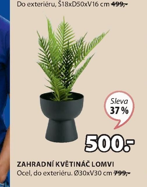 ZAHRADNÍ KVĚTINÁČ LOMVI