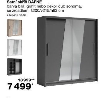 Šatní skříň DAFNE