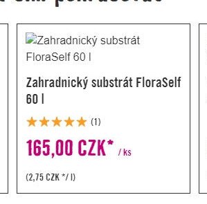 Zahradnický substrát FloraSelf 60 l