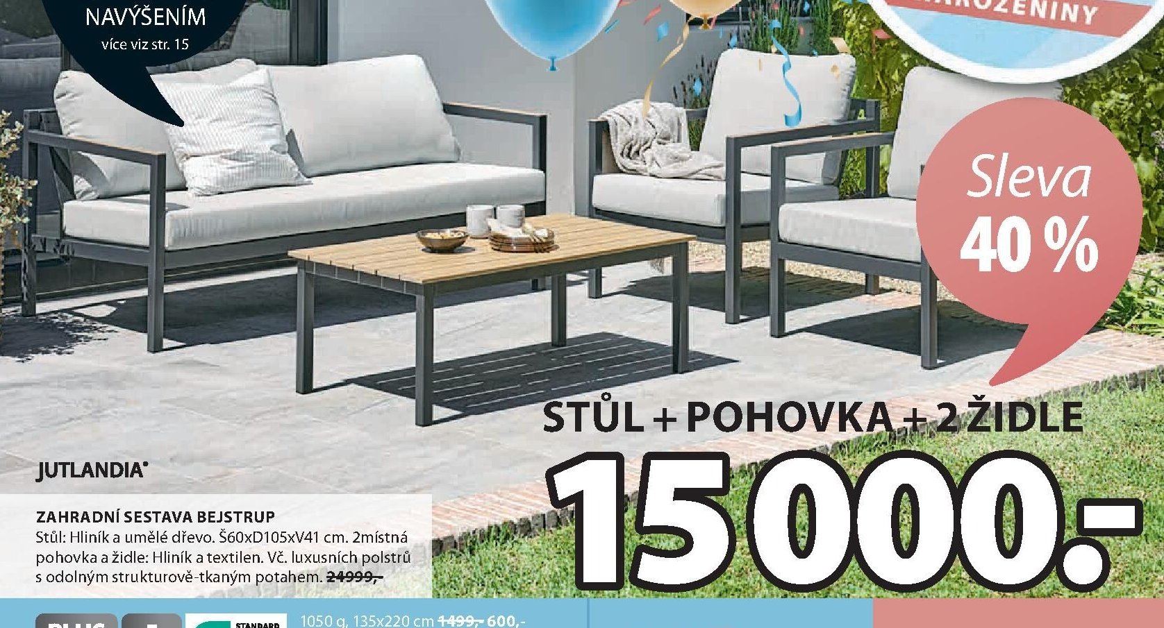 Zahradní sestava BEJSTRUP