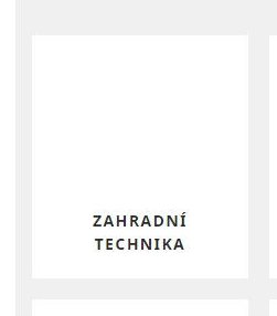 ZAHRADNÍ TECHNIKA