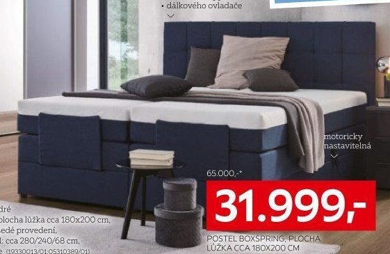 Postel boxspring, plocha lůžka cca 180x200 cm