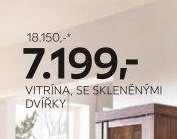 VITRÍNA, SE SKLENĚNÝMI DVÍŘKY