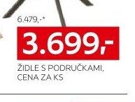 ŽIDLE S PODRUČKAMI