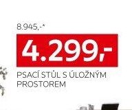 Psací stůl s úložným prostorem