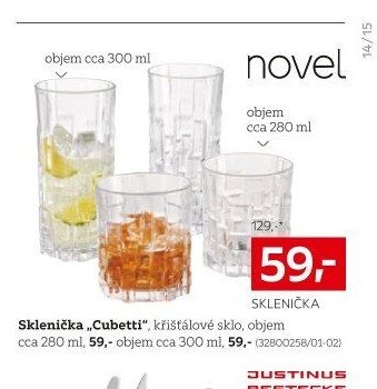 Sklenice Cubetti
