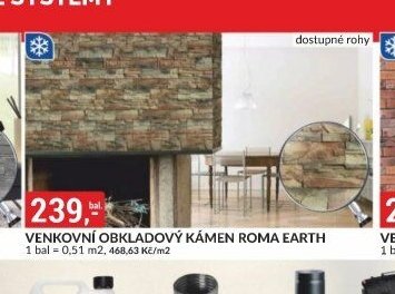 VENKOVNÍ OBKLADOVÝ KÁMEN ROMA EARTH