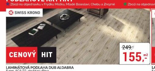 LAMINÁTOVÁ PODLAHA DUB ALDABRA