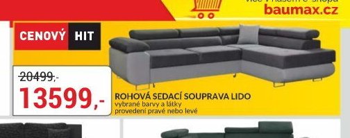 ROHOVÁ SEDACÍ SOUPRAVA LIDO