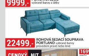 ROHOVÁ SEDACÍ SOUPRAVA PORTLAND