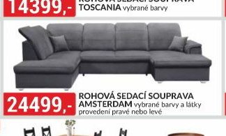 ROHOVÁ SEDACÍ SOUPRAVA AMSTERDAM