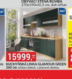 KUCHYŇSKÁ LINKA GLAMOUR GREEN