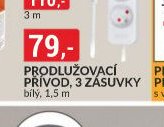 PRODLUŽOVACÍ PŘÍVOD 3 ZÁSUVKY