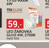 LED ŽÁROVKA GU10 4W, 2700K