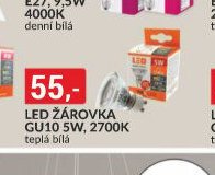LED ŽÁROVKA GU10 5W, 2700K