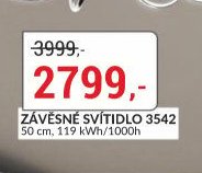 ZÁVĚSNÉ SVÍTIDLO 3542