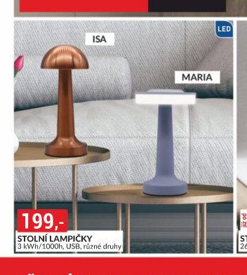 STOLNÍ LAMPIČKY