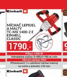 Einhell míchač lepidel a malty TC-MX 1400-2 E