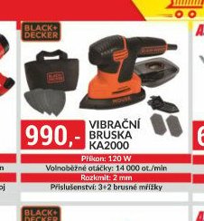Black & Decker vibrační bruska KA2000