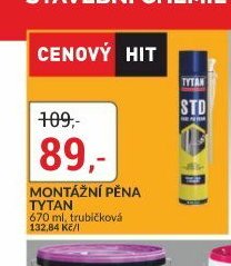 Montážní pěna Tytan 670 ml