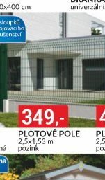 Plotové pole 2,5x1,53 m