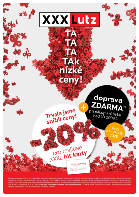 akční leták XXXLutz 21.2.2025-24.2.2025