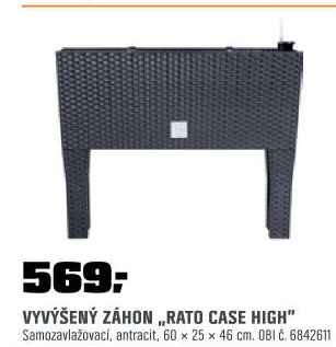Květináč samozavlaž.RatoCase high antra.