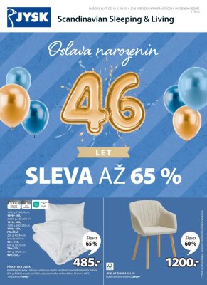 akční leták Jysk 10.3.2025-15.4.2025