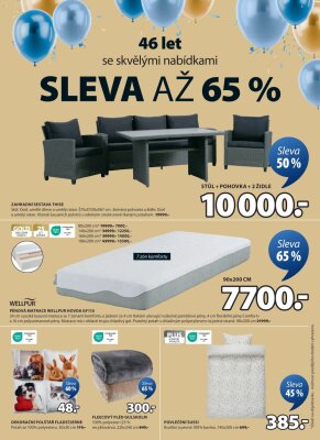 akční leták Jysk 10.3.2025-15.4.2025