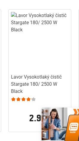 Lavor Vysokotlaký čistič Stargate 180/ 2500 W Black